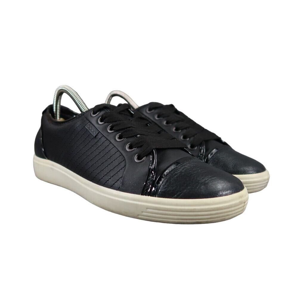 Ecco Shoes Women 7 Sneaker Fashion Lifestyle Classic Lace Up Black Comfort Black